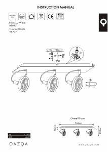 Bruksanvisning Qazqa 95797 Nox Lampa