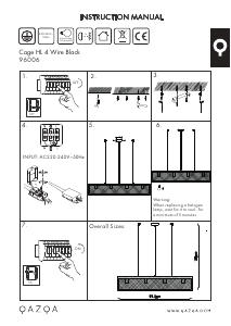 Kasutusjuhend Qazqa 96006 Cage Lamp