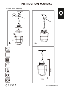 Manuale Qazqa 96057 Cabin Lampada