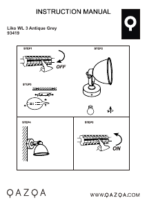 Bruksanvisning Qazqa 96155 Lampa