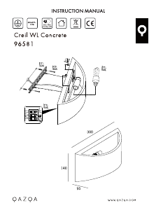 Mode d’emploi Qazqa 96581 Creil Lampe