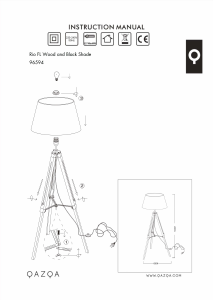 Kasutusjuhend Qazqa 96594 Rio Lamp