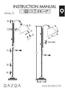 Kasutusjuhend Qazqa 96616 Ashley Lamp