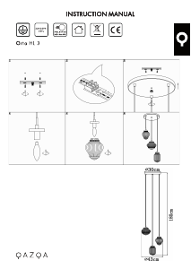 Kasutusjuhend Qazqa 96652 Bolsena Lamp