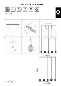 Kasutusjuhend Qazqa 96661 Bolsena Lamp