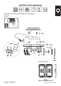 Manual Qazqa 96671 Emado Lampă