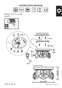 Bruksanvisning Qazqa 96678 Medox Lampa