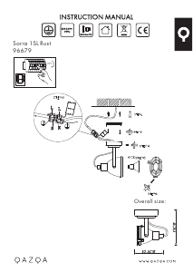 Mode d’emploi Qazqa 96679 Sorra Lampe