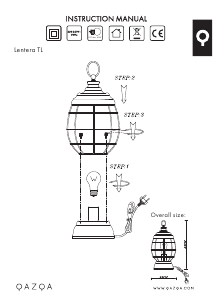 Kasutusjuhend Qazqa 96689 Lentera Lamp