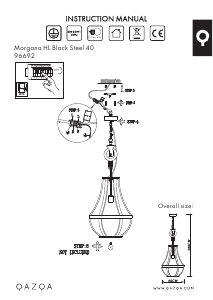 Mode d’emploi Qazqa 96692 Morgana Lampe