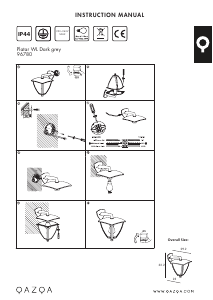 Manual Qazqa 96780 Platar Candeeiro