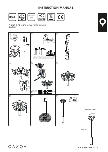 Bruksanvisning Qazqa 96784 Platar Lampa