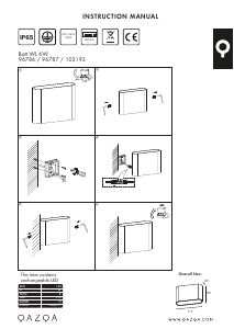 Bruksanvisning Qazqa 96786 Batt Lampa