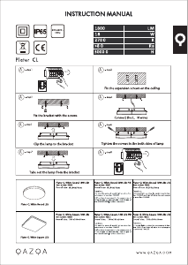 説明書 Qazqa 96807 Plater ランプ