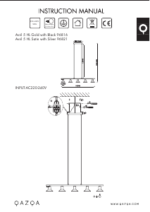 Bruksanvisning Qazqa 96816 Avril Lampa