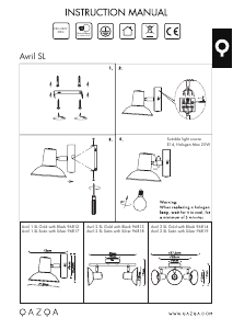 Manuale Qazqa 96819 Avril Lampada