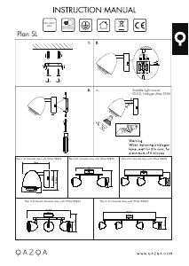 Kasutusjuhend Qazqa 96822 Plan Lamp