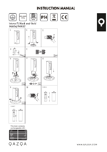 Mode d’emploi Qazqa 96835 Intorus Lampe