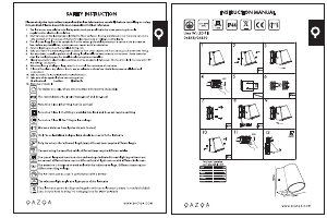 Mode d’emploi Qazqa 96858 Uma Lampe