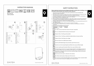 Manual Qazqa 96873 Ben 2 Candeeiro