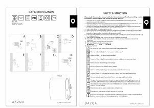 Mode d’emploi Qazqa 96876 Ben 1 Lampe