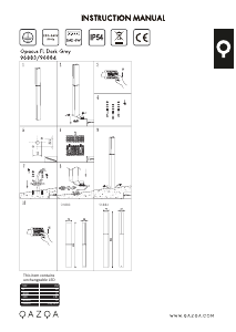 Kasutusjuhend Qazqa 96884 Opacus Lamp