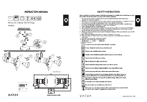 説明書 Qazqa 96896 Movie ランプ