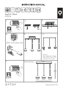 Kasutusjuhend Qazqa 97074 Buell Lamp