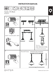 Hướng dẫn sử dụng Qazqa 97077 Nelly Đèn