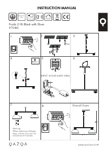 Kasutusjuhend Qazqa 97080 Frodo Lamp