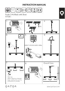 Mode d’emploi Qazqa 97081 Frodo Lampe