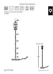 Kasutusjuhend Qazqa 97085 Rohan Lamp