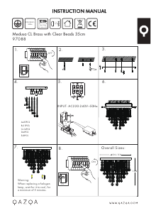 Mode d’emploi Qazqa 97088 Medusa Lampe