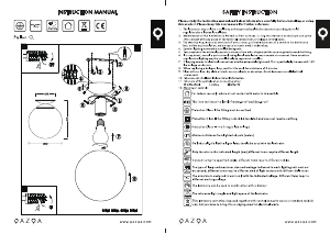 Manual Qazqa 97255 Pallon Lampă