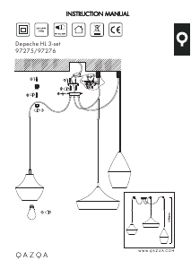 Bruksanvisning Qazqa 97276 Depeche Lampa