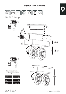 Manual Qazqa 97336 Go Large Candeeiro