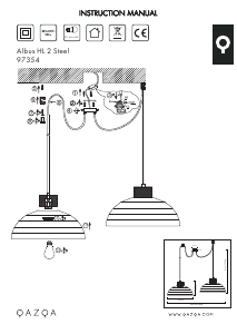 Mode d’emploi Qazqa 97354 Albus Lampe