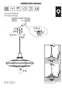 Bruksanvisning Qazqa 97358 Laurent Lampa