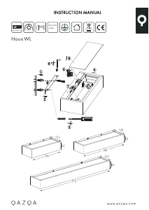 Kasutusjuhend Qazqa 97380 Houx Lamp