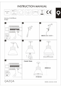 说明书 Qazqa 97461 Industry 灯