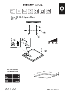 説明書 Qazqa 97597 Steve ランプ