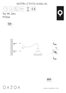 Mode d’emploi Qazqa 97656 Tay Lampe