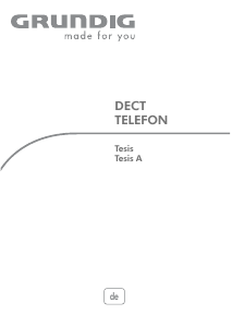 Bedienungsanleitung Grundig Tesis A Schnurlose telefon