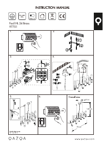 Bruksanvisning Qazqa 97751 Facil Lampa