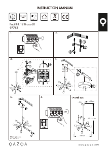 Manual de uso Qazqa 97753 Facil Lámpara