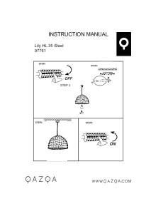 Hướng dẫn sử dụng Qazqa 97761 Lily Đèn