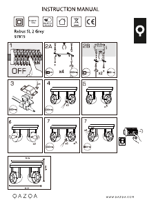 Mode d’emploi Qazqa 97815 Rebus Lampe