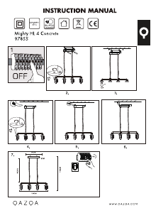 Mode d’emploi Qazqa 97855 Mighty Lampe