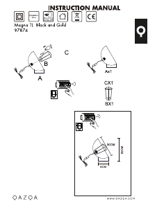 Kasutusjuhend Qazqa 97874 Magna Eglip Lamp