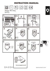 Manual Qazqa 97912 Antigo Lampă